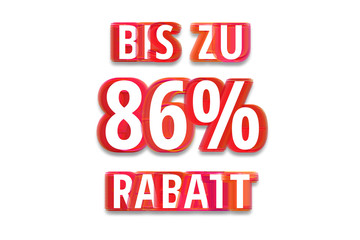 bis zu 86% Rabatt - weißer Hintergrund rote Schrift für Symbol / Schild
