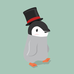 Cute little penguin wear  hat