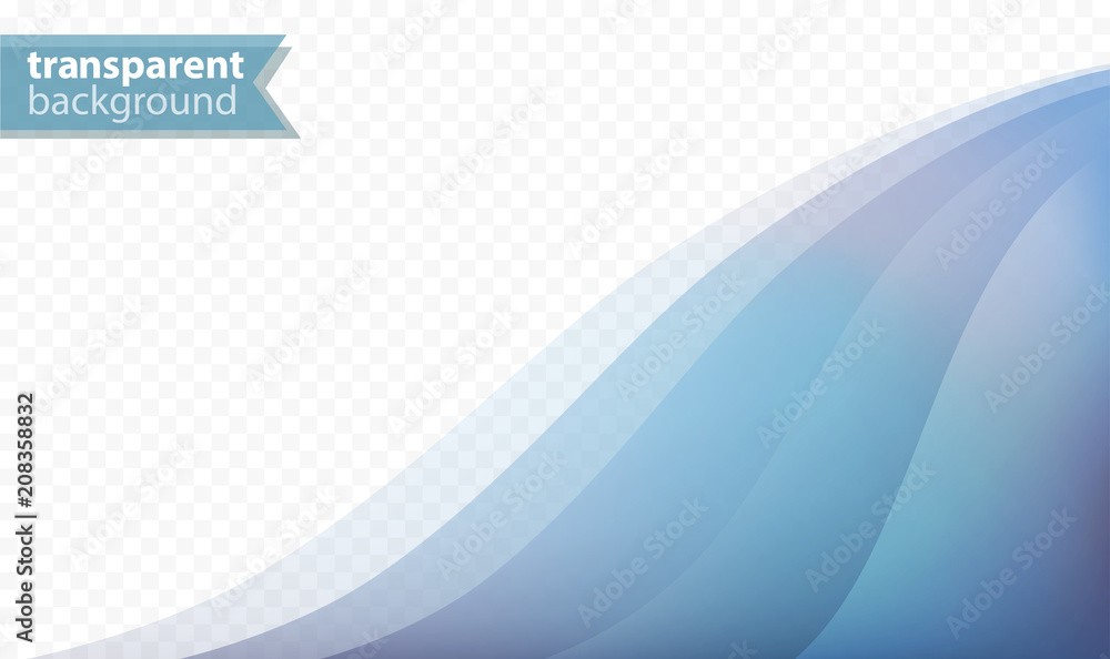Poster abstract and transparent vector business background with copy space