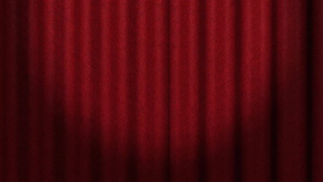 Red Theater Curtain Opener. Alpha channel Included.