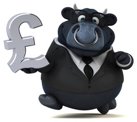 Fun bull - 3D Illustration