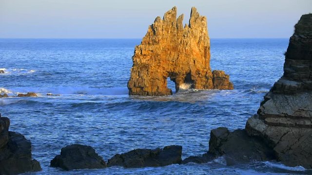 Portizuelo Rock in Asturias, Northern Spain