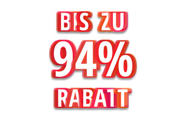 bis zu 94% Rabatt - weißer Hintergrund rote Schrift für Symbol / Schild