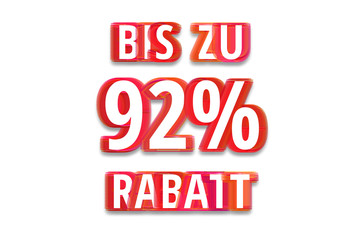 bis zu 92% Rabatt - weißer Hintergrund rote Schrift für Symbol / Schild