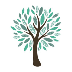 Fototapeta premium Stylized vector tree
