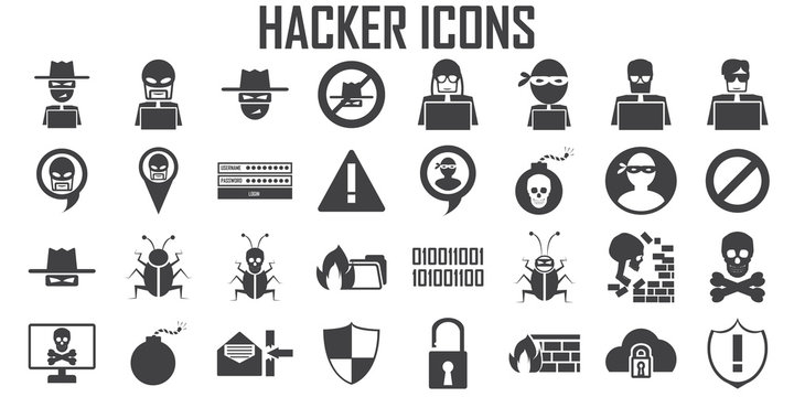 hacker icon cyber spy vector.