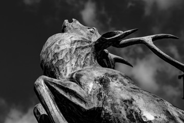 statue de cerf