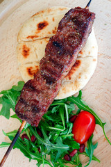 barbecue, barbecue meat on a stick, souvlaki	