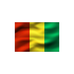 Obraz premium Flag of Guinea.