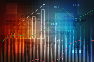 2D Digital Abstract Business Networking background