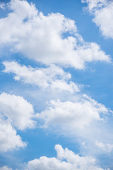 Naklejka na ściany i meble panorama clear blue sky background,clouds with background.