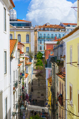 Fototapeta na wymiar Rue de Lisbonne