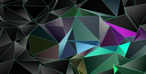 Obraz premium Low-Poly triangular background