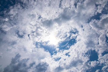 Sun Behind Clouds Straight Up