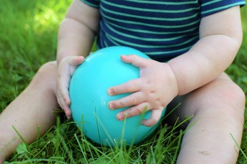 Baby Hand Holding Ball