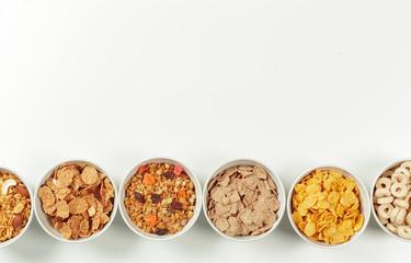 Healthy diet breakfast ingredients