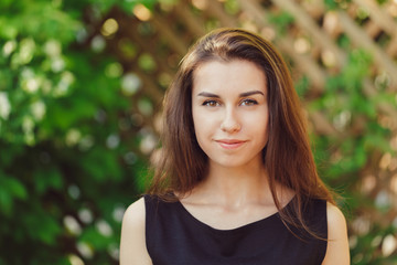 Portrait of a beautiful woman smiling