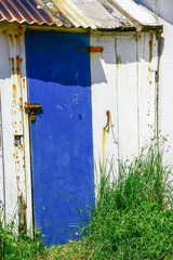 cabane de pêcheur sur le littoral,à l)île d'yeu