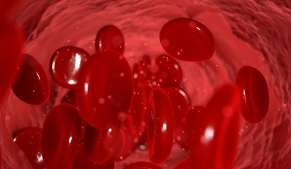 Blood Cells In A Vein