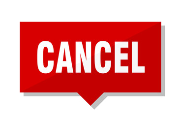 cancel red tag