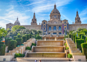 Placa de Ispania (The National Museum) in Barcelona, Spain © Alena