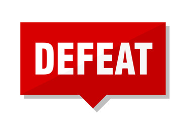 defeat red tag
