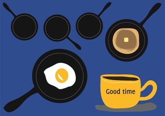 フライパンと朝食