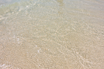 Transparent sea and crystal clear water