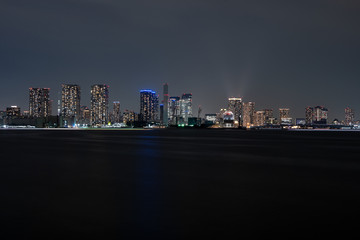 東京湾　日の出桟橋　晴海埠頭　夜景