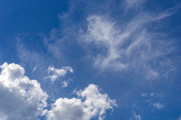 white cloud on blue sky