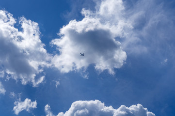 airplane in the sky