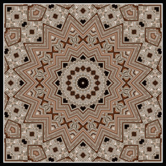 abstrakt fraktal mandala design