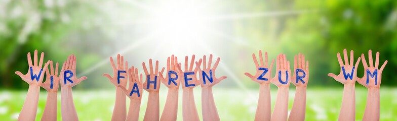 Hands With WM Means World Cup, Sunny Grass Meadow