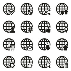 Modern Globe Icons 