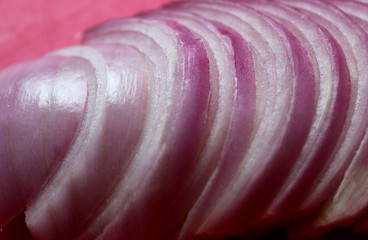 bitter violet onions chopped to refill dishes