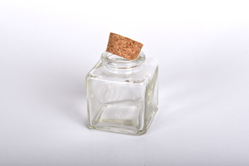 Glass Jar with Cork Top