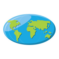 Fototapeta na wymiar world map icon over white background, vector illustration