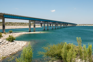 Fototapeta na wymiar Bridge on US 90 near Amistad National Recreation Area