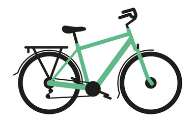 vélo ville homme vert