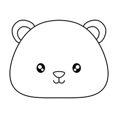 Cute squirrel icon over white background, vector illustration