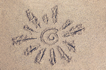 Picture of the Sun in the sea