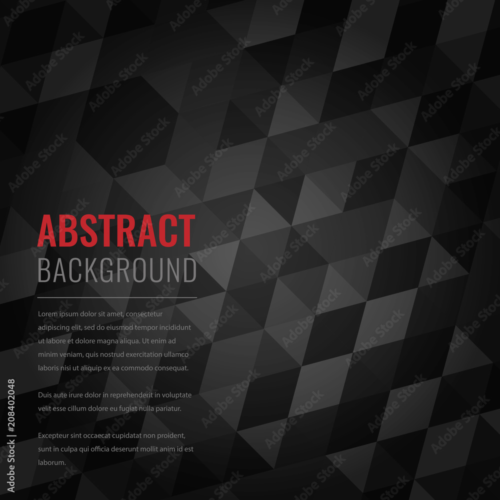 Wall mural abstract background with black squares. business design template. vector