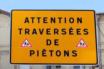 attention piétons