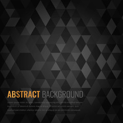 Abstract background with black squares. Business design template. Vector