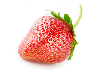 Fresh red strawberry isolated on white background. Summer berries. The concept of healthy eating.