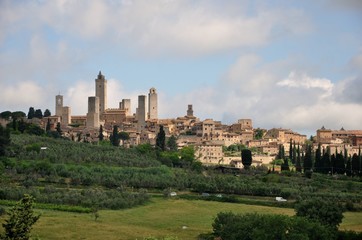 Fototapeta na wymiar San Gimignano in der Toskana (Italien)