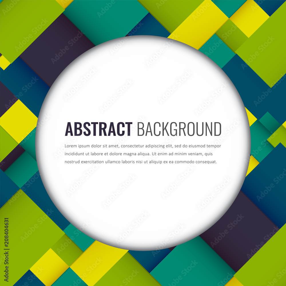 Wall mural abstract background with colorful squares. business design template. vector
