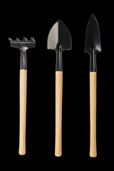 Gardening tools, shovels, and rake © Dmitry Zimin