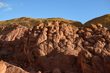 Stone on stone to lift a mountain. Photograph taken in the Gorges of Dades (Morocco)