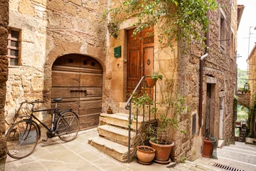 Fotobehang Pitigliano, Toscane, Italië, mooiste dorpen van Italië © Pixelshop